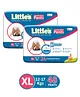 Little's Comfy Baby Pants Diapers Extra Large Size with Wetness Indicator and 12 hours Absorption, XL (24 Pieces) - (Pack of 2)