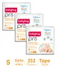Babyhug Pro Bubble care premium Tape Style Diaper Small - 84 Pieces -(Pack of 3)