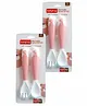 Babyhug Flexible Spoon & Fork Set - Pink pack of 2