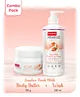 Babyhug Advanced Sensitive Peach Milk Combo of Head-to-Toe Wash - 200ml &Body Butter - 100g