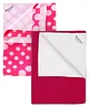 Quick Dry Bed Protector Small - Orchid and Laminated Fabric Bed Protector Pink Circle - Small