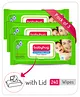 Babyhug Premium Baby Wipes with Lid 80 Pieces - Pack of 3