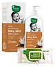 Mother Sparsh Daily Moisturizing Milky Soft Baby Lotion - 200 ml & Plant Powered Natural Baby Wipes With Cucumber Extract - 60 Pieces
