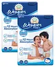 Wowper Baby Pant Style Diaper with 3D Diamond Cross Core Double Extra Large Size (XXL)- 48 Pieces - (Pack of 2)