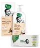 Mother Sparsh Baby Daily Moisturizing Milky Soft Head to Toe Baby Wash - 200 ml & Mother Sparsh Baby Plant Powered Natural Baby Wipes With Cucumber Extract - 60 Pieces
