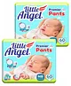 Little Angel Premier Pants Baby Diaper New Born (NB XS) - 60 Pieces - (Pack of 2)