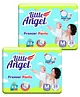 Little Angel Premier Pants Baby Diaper Medium (M) - 28 Pieces - (Pack of 2)