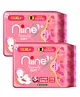 Niine Naturally Soft Ultra Thin XL plus Sanitary Napkins for Heavy Flow 15 Pads with Free Biodegradable Disposal Bags - (Pack of 2)