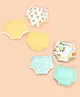 Bonfino Premium 100% Organic Cotton Padded Training Pants Honey Bee Print - Yellow (Size 3) & Bonfino Premium 100% Organic Cotton Padded Training Pants Transport Print - Blue (Size 3)
