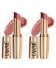 Lakme 9to5 Powerplay Priming Matte Lipstick, Lasts 16hrs, Blushing Nude, 3.6g (Pack of 2)