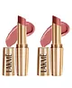 Lakme 9to5 Powerplay Priming Matte Lipstick, Lasts 16hrs, Blushing Nude, 3.6g (Pack of 2)