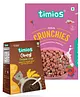 Timios Organic Sprouted Ragi Porridge Mix|Fiber-Rich - 200 g and timios Nutritious & Yummy Breakfast Cereal Crunchies with Real Strawberries 300 g
