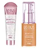 Lotus Makeup Ecostay Insta Smooth Perfecting Primer with Vitamin E - 30 g & Ecostay Nourishing Foundation With SPF 20 - 30 ml