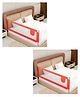 LuvLap Comfy Bed rail Red Without Print (Pack of 2)