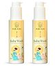 Pure Aura Baby Body Wash Pack of 2 (200ml Each) | Gentle, Tear-Free & Moisturizing Cleansing for Babies