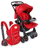 Babyhug Wander Buddy Stroller - Red AND Babyhug Cuddle Up 3 Way Baby Carrier - Red