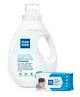 Mee Mee Caring Baby Wet Wipes - 72 Pieces AND Mee Mee Baby Accessories and Vegetable Liquid Cleanser - 1500 ml
