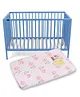 Babyhug Visby Wooden Cot & Mattress Floral Design