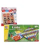 Anindita Toys Tic Tac Toe Game Set - Multicolor & Ratnas 2 in 1 Ludo Snake & Ladder Board Game - Multicolour