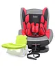 Babyhug Cruise Convertible Reclining Car Seat With Side Impact Protection - Red & Black AND Babyhug Raise Me Up Baby Booster Seat With Adjustable Food Tray & 3 Point Safety Harness - Green White