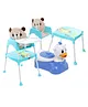 Babyhug Duckling Potty Chair AND Babyhug 3 in 1 Play & Grow High Chair With 5 Point Safety Harness & Anti-Slip Base (Blue)