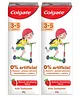 Colgate Toothpaste for Kids (3-5 years), Natural Strawberry Flavour, 0% Artificial - 80 gm (Pack Of 2)