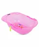Babyhug Bath Tub - Pink (Print May Vary) & Bathwater Thermometer
