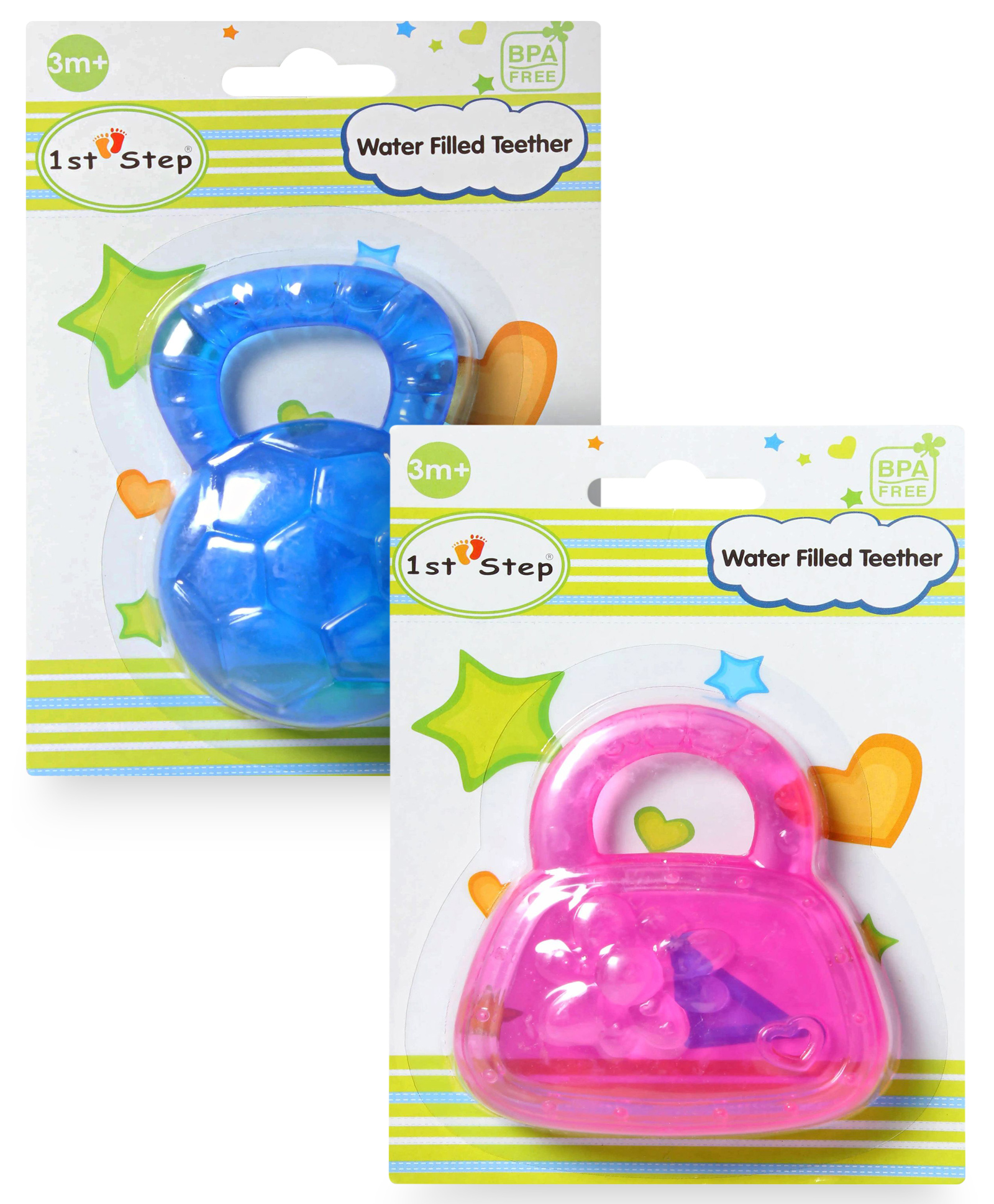 1st Step Water Filled Teether Pack of 2