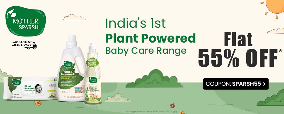 Firstcry - Flat 55% Discount on Mother Sparsh Products Range