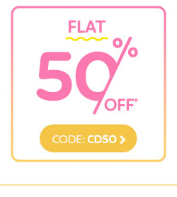 Flat 50% OFF*
