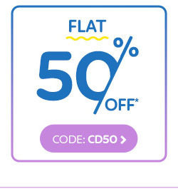 Flat 50% OFF*