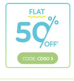 Flat 50% Off*