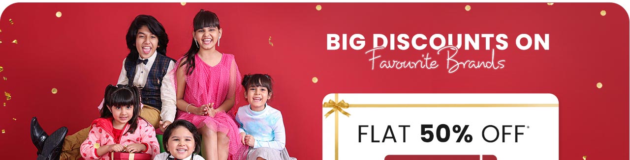 BIG DISCOUNTS ON FAVOURITE BRANDS FLAT 50% OFF*