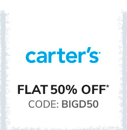  Carters FLAT 50% OFF 