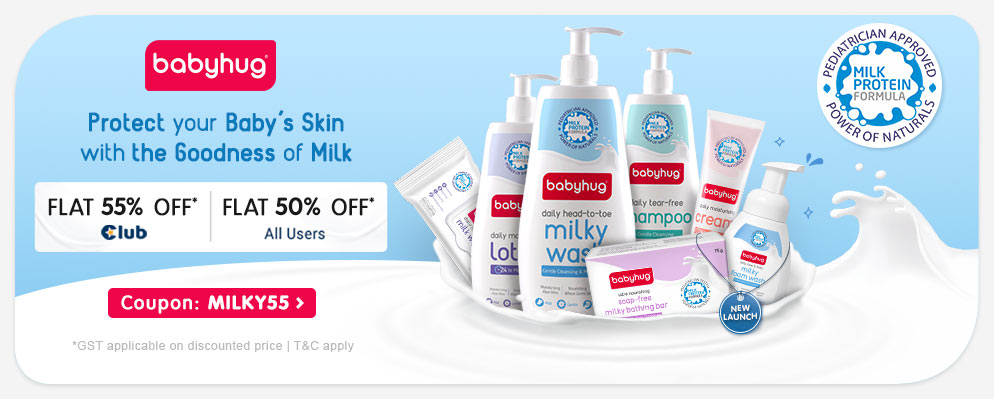 Avail Up to 55% Discount on Select Babyhug Range