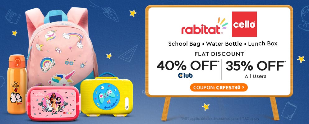 Get Up to 40% OFF on Cello and Rabitat Product