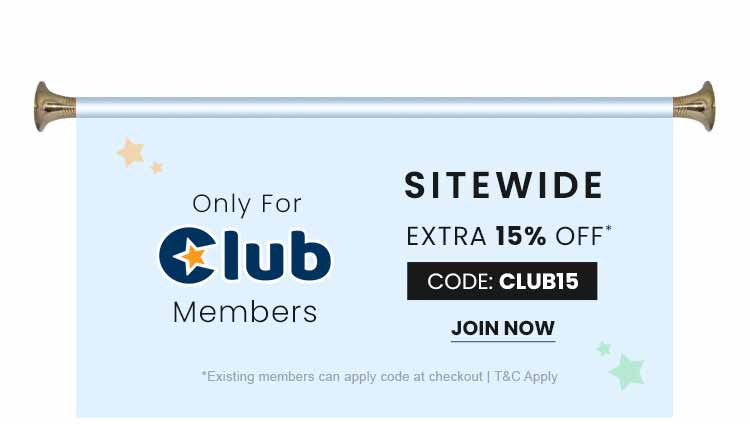 Join Club Now and get Extra 15% Off*
