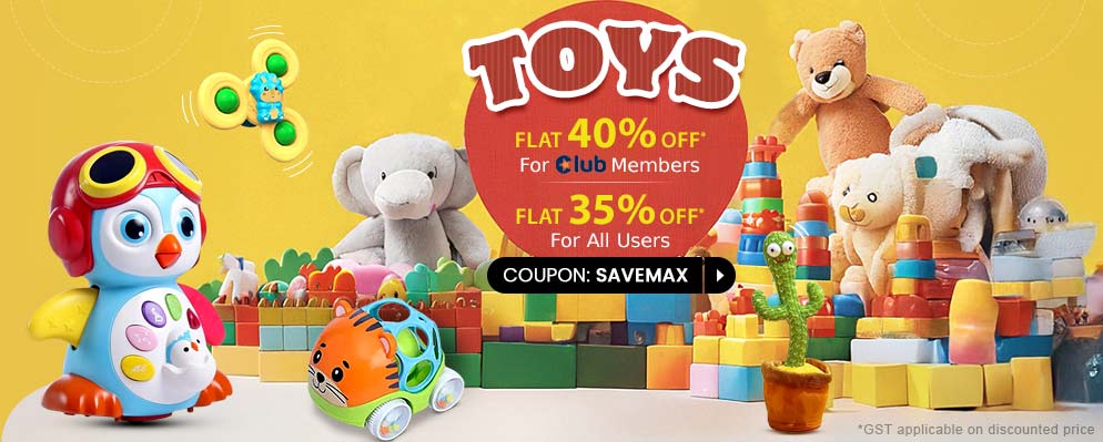 Flat 40% discount on Bestselling Toys