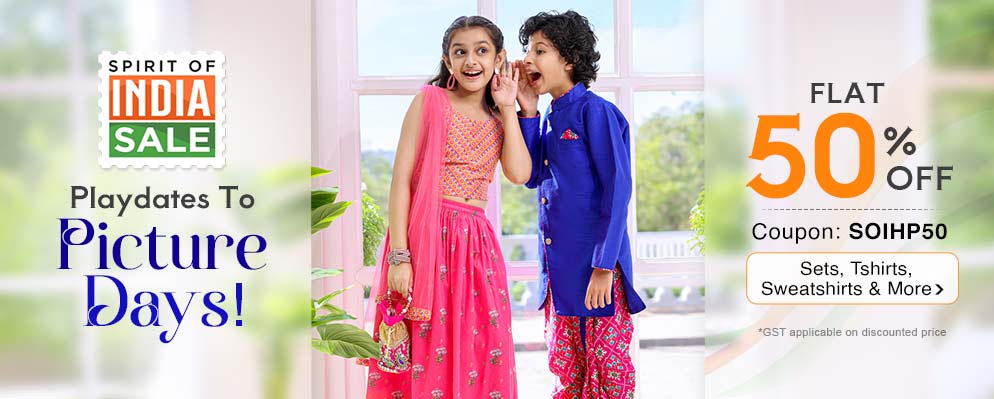 Get 50% OFF on Kids Fashion Wear