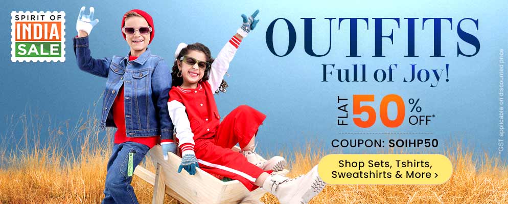 50% OFF on Kids Fashion Collection