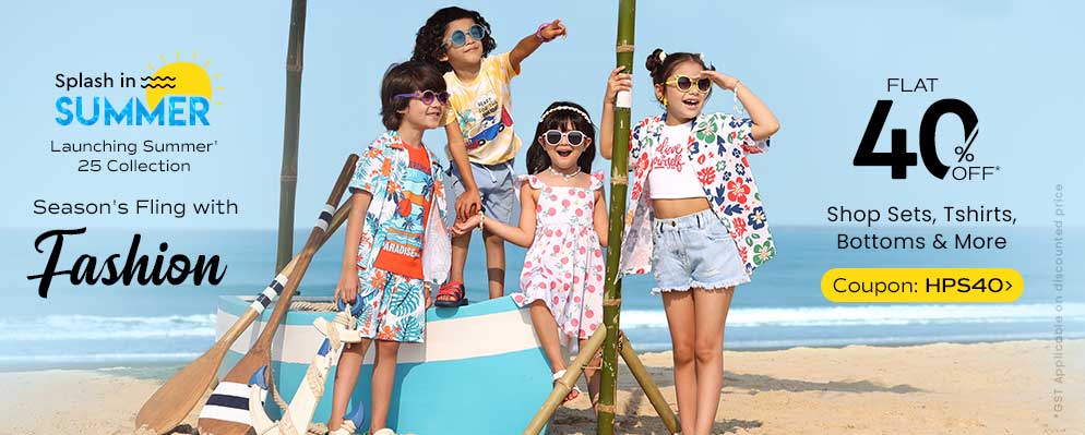 Flat 40% off on Latest Kids Fashion Wear