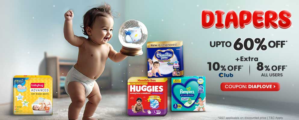 Extra 10% Discount on KIds Diaper