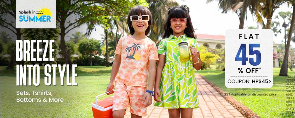 Avail Flat 45% Off on Kids Fashion Collection