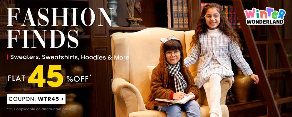 Avail 45% off on Kids Fashion