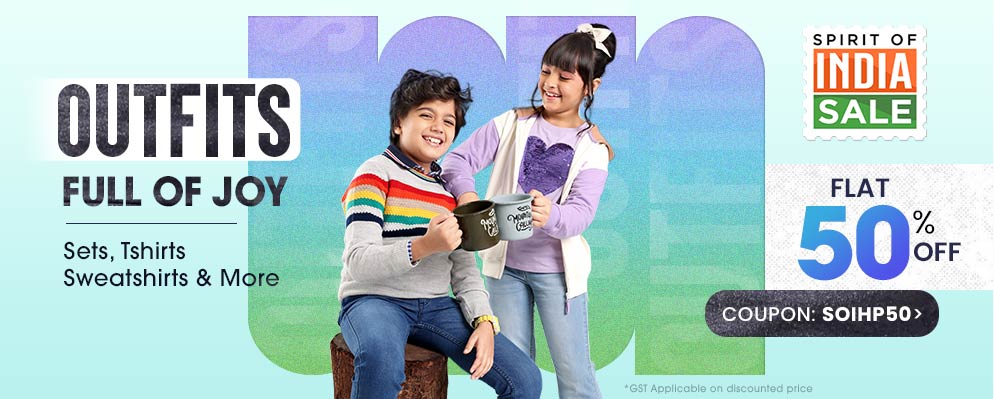 50% OFF on Kid's Fashion Range