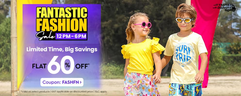 Firstcry - Get Flat 60% Discount on Kids Fashion