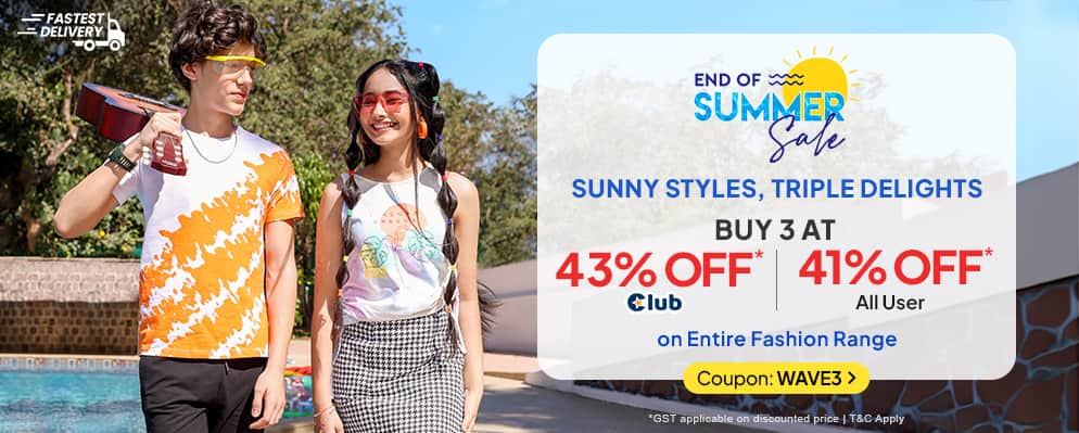 End of The summer Sale – Get Flat 41% discount on Kids Fashion Products