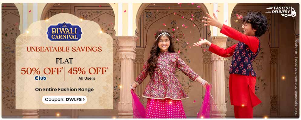 Avail 50% Discount on Best Selling Kids Fashion