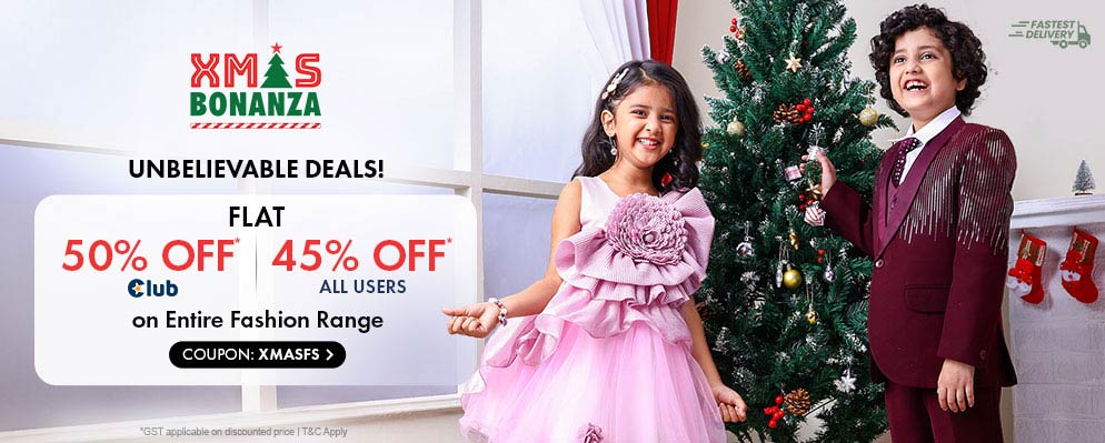 Flat 45% discount on kids fashion