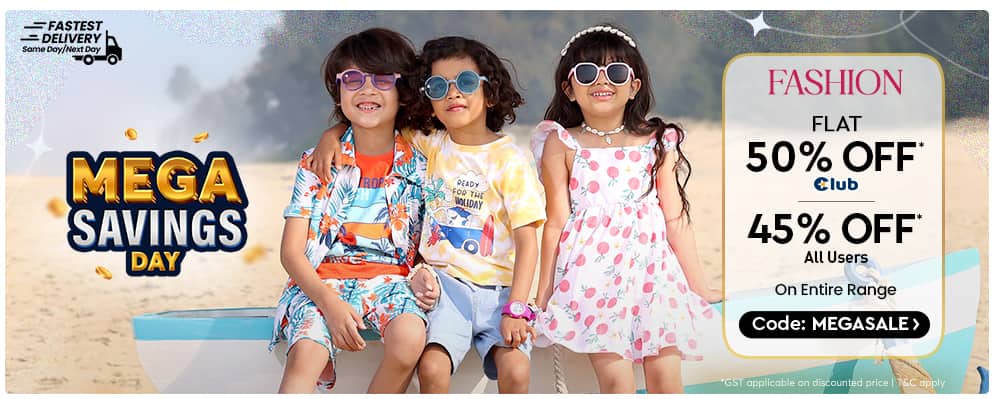 Firstcry - Up to 50% Discount on Kids Fashion Wear and Accessories